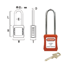 CE Approved 76mm Long Shackle Safety Padlock with CE marked
